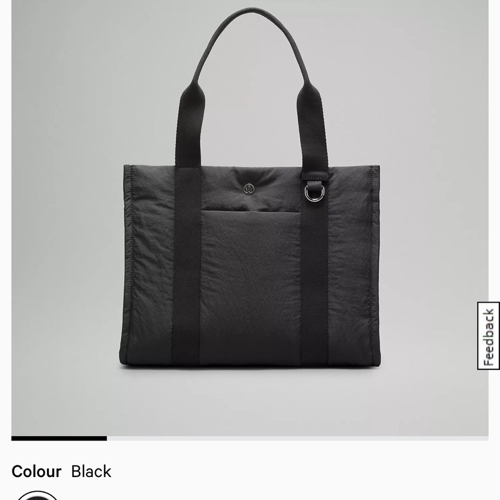 Lululemon Athletica Black Tote Bag
